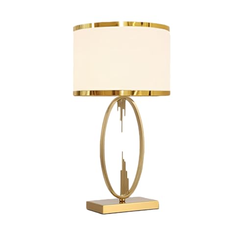 Lamp Bed Mid Century Table White and Gold Lamps with Fabric Lampshade and Iron Body Small Gold Table Dining Room