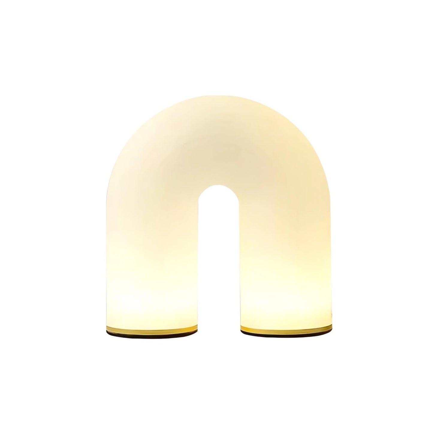 Lamp Bed Modern Table U-Shape Bedside Creative Round White PE Lampshade with Metal Base Nightstand Lamps Reading Room