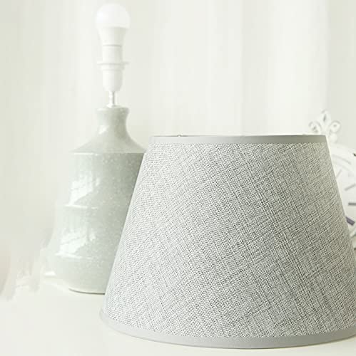 Lamp Bed Lamp Retro Table Lamps Ceramics Bedside Table Lamps with Glass Lampshade Creative Nightstand Lamps for Home Office Cafe Lamp, 19" H Desk Light Living Room Lamp Lamp