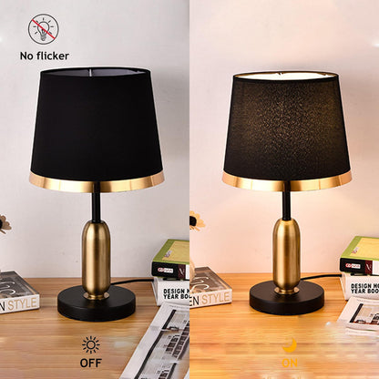 Lamp Bed Nordic Table Modern Table with Brass Metal Droplet Base Simple Light Luxury Table Nightstand Brass Table Bedside